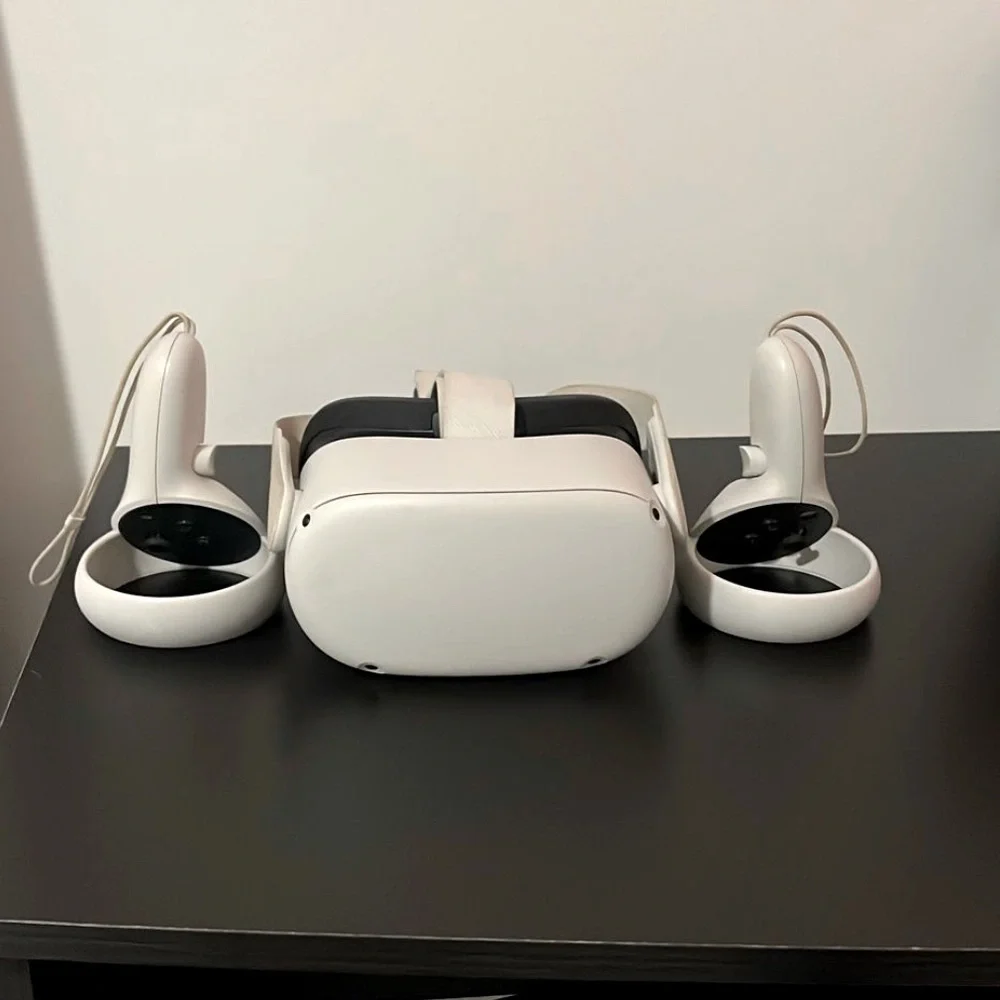 Meta Quest 2 Standalone VR Headset White with Ergonomic Controllers